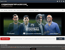 Tablet Screenshot of colgadosporelfutbol.com